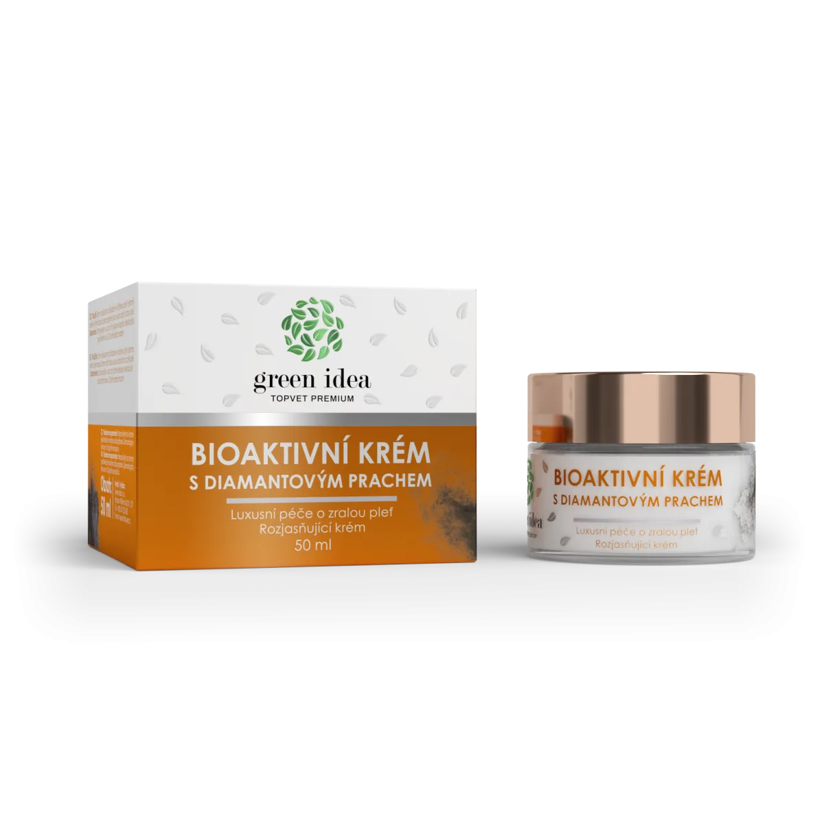 Bioaktívny krém s diamantovým prachom – 50 ml – Green idea
