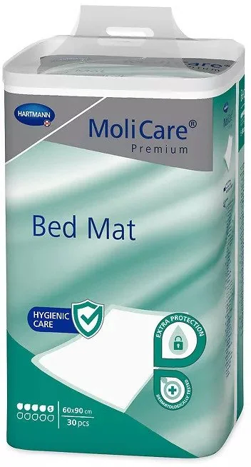 MOLICARE PREMIUM BED MAT 5KV. 60X90CM 1×1ks, inkontinenčná podložka