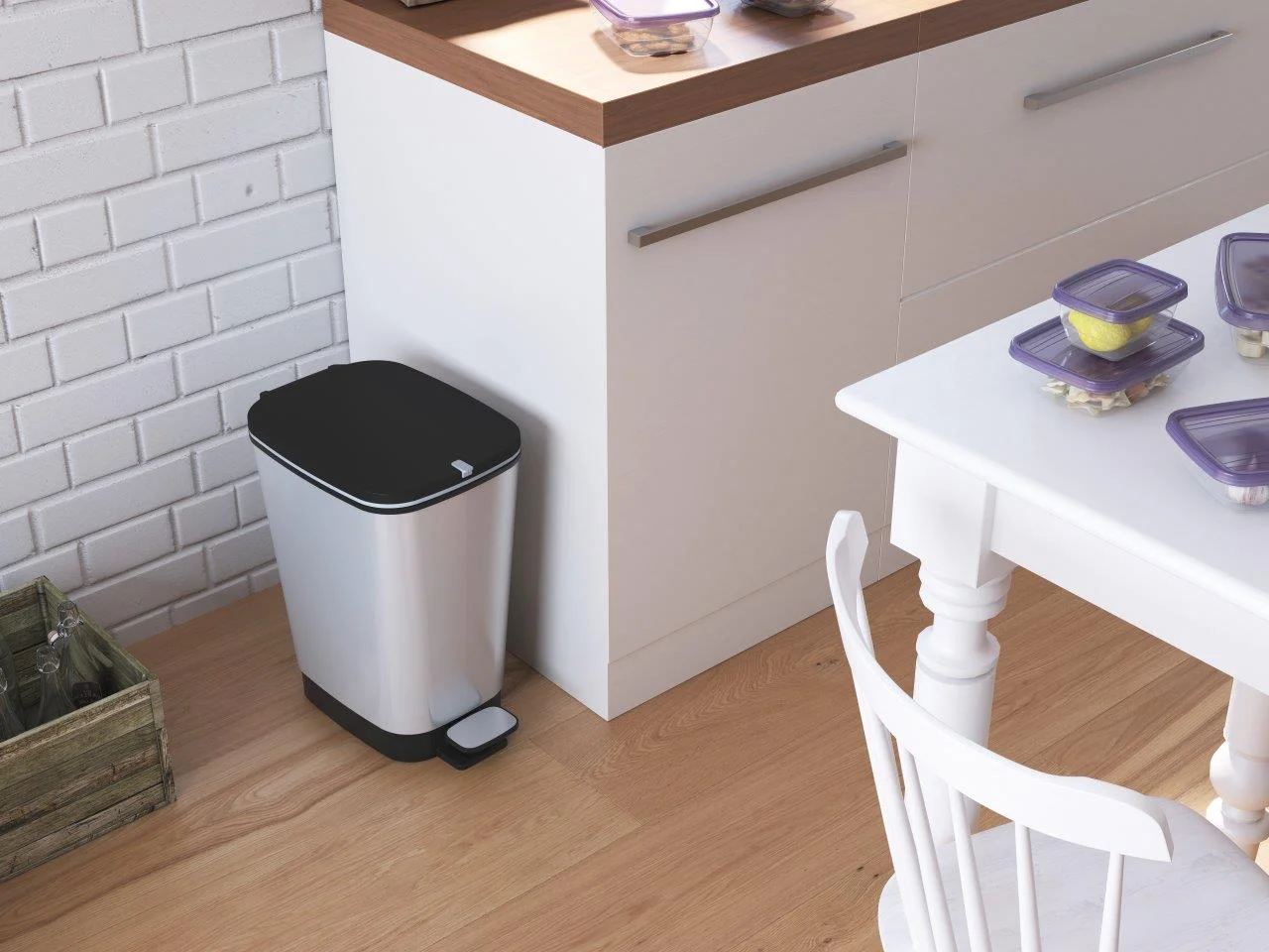 Odpadkový kôš KIS Chic Bin M 35l Steel 237544