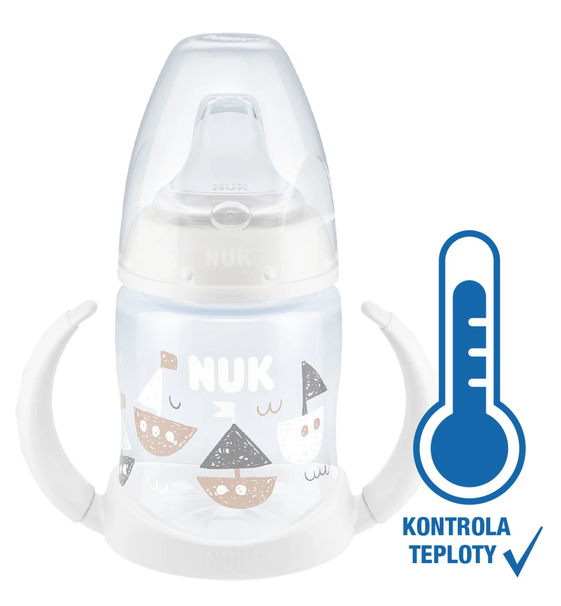 NUK FC FĽAŠA PP Na učenie 1×1 ks, so silikónovým cumlíkom, 6m+