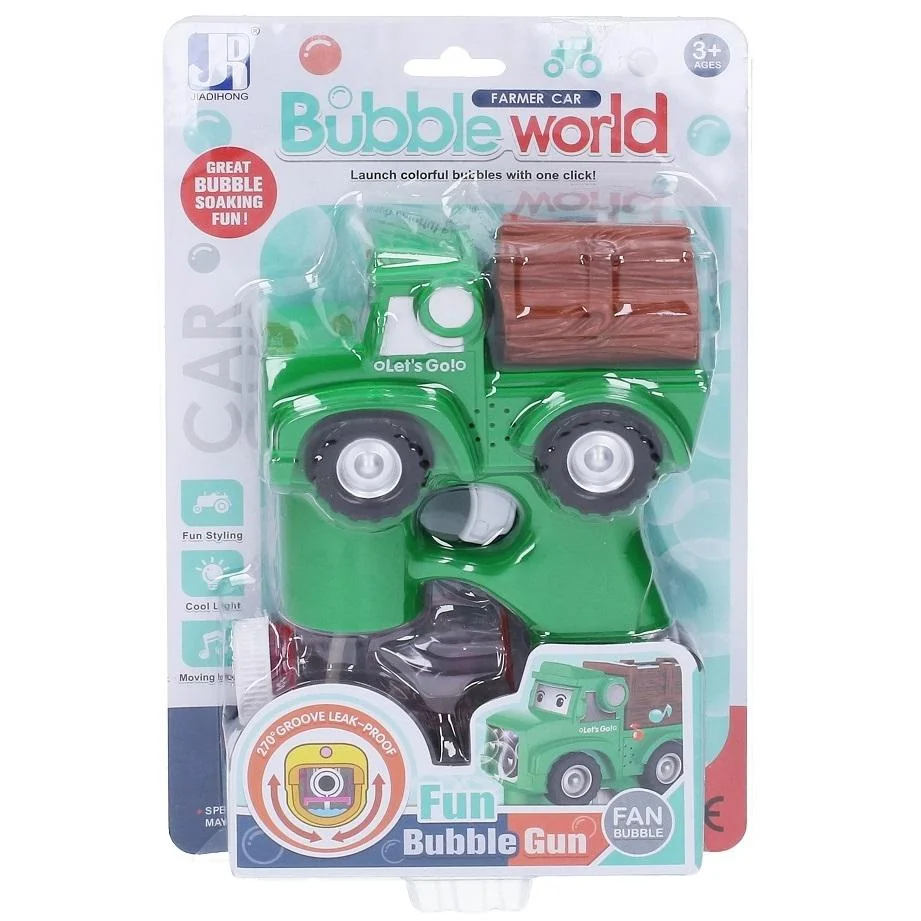Bublifuk auto stláčacie s efektmi 18cm