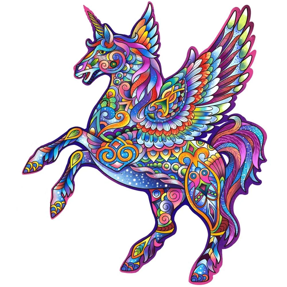 Drevené puzzle Einhorn/L 160 dielikov, veľkosť L