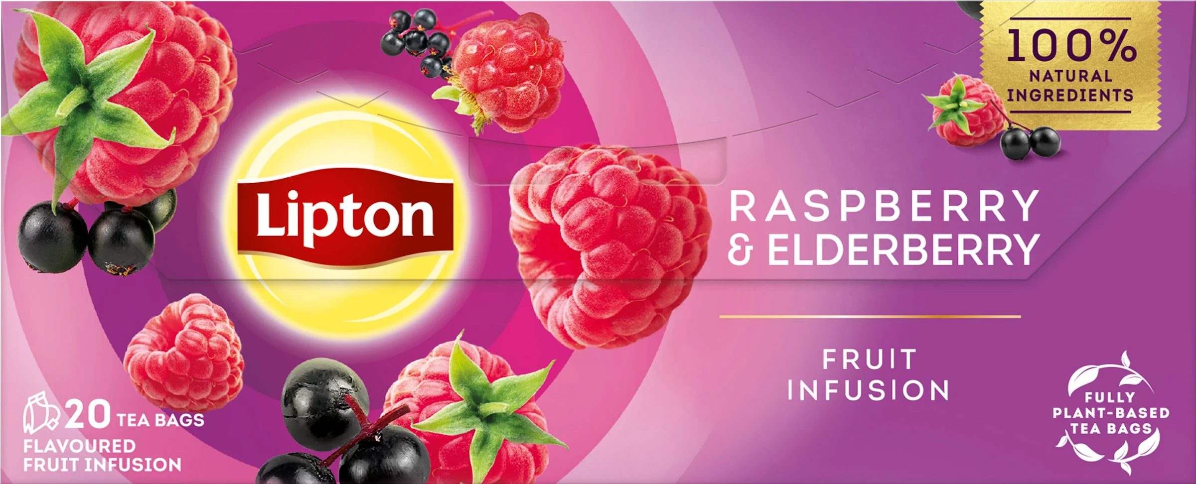 Lipton Raspberry with Elderberry 1,7g 20 ks