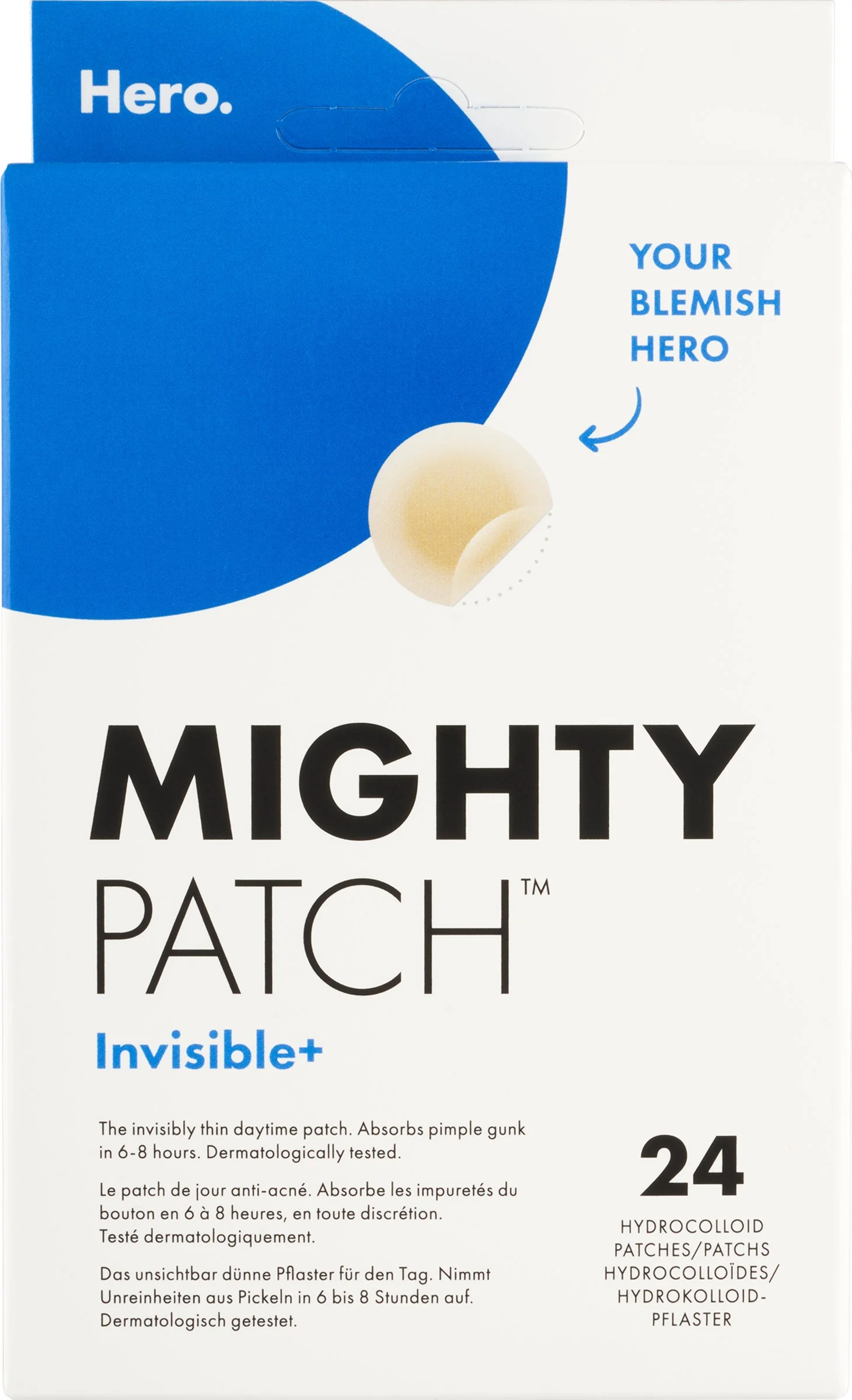 HERO Mighty Patch INVISIBLE+ 24 náplastí 24 ks
