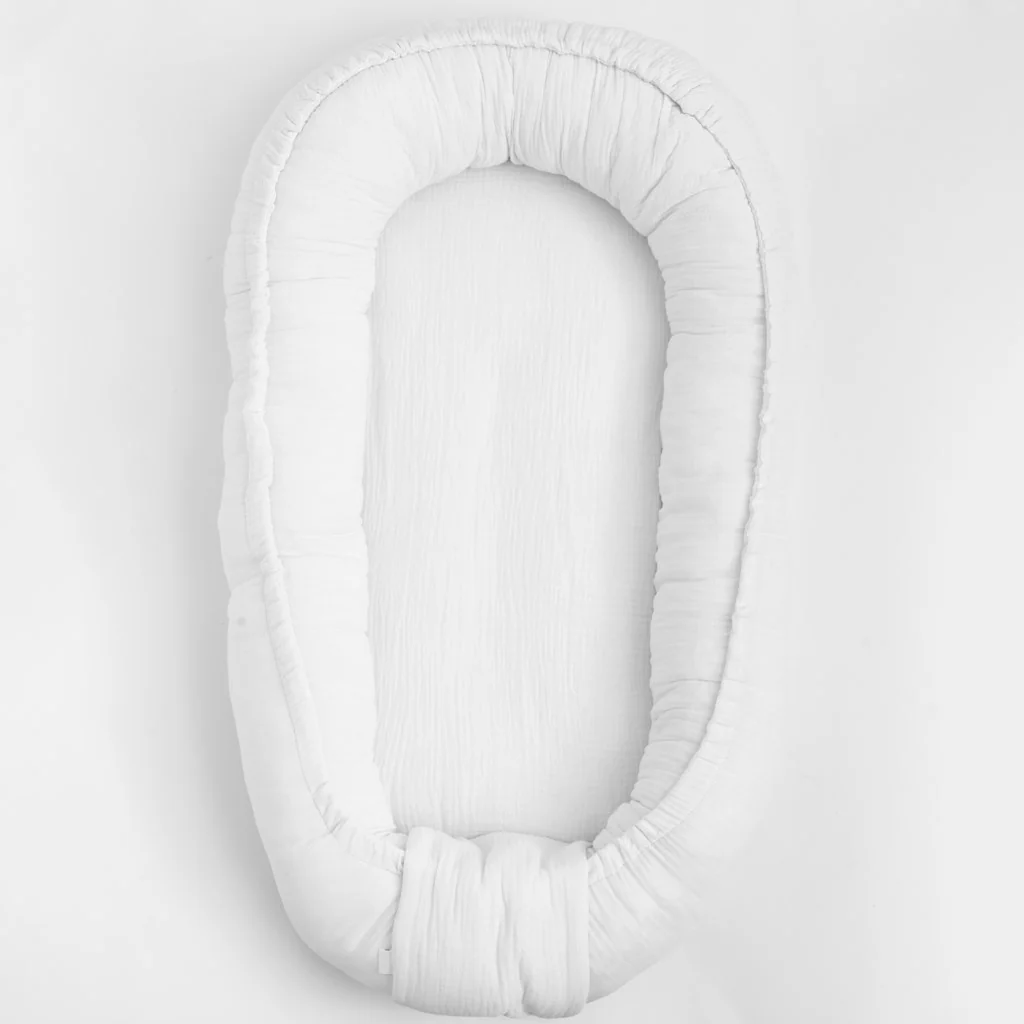 Mušelínové hniezdočko pre bábätko New Baby biela , 20C52099