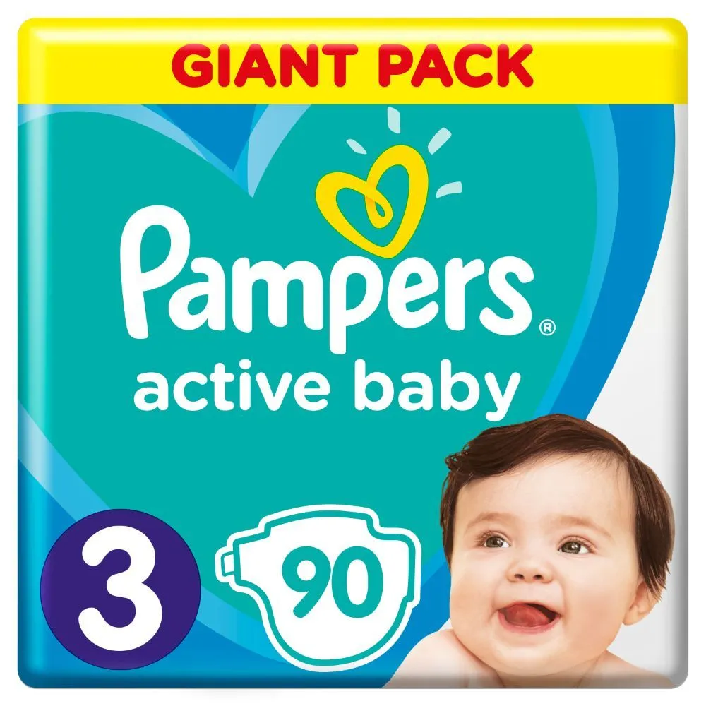 Pampers Active Baby GP S3 90ks (6-10kg) 1×90 ks
