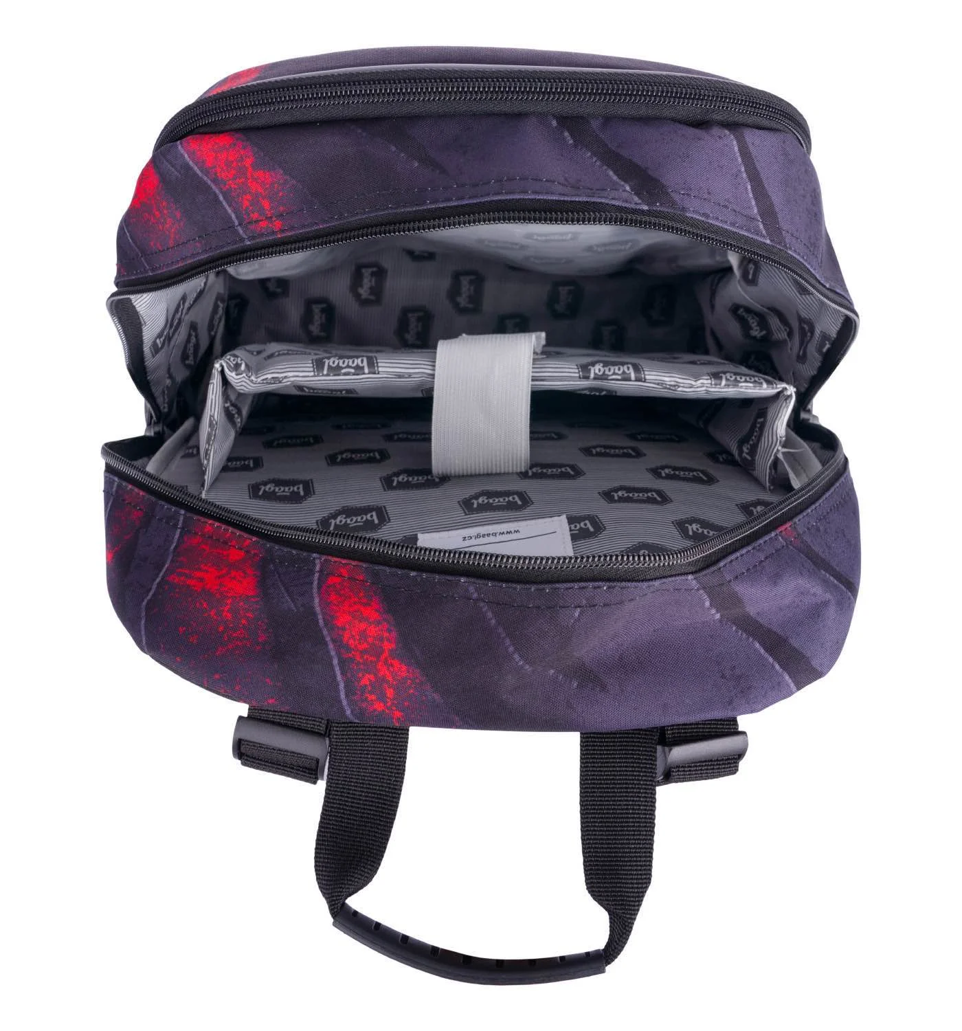 Baagl Školský batoh Core Láva čierny, ergonomický