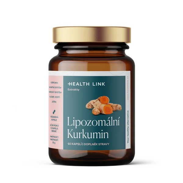 HEALTH LINK Lipozomálny kurkumín 1×60 cps, výživový doplnok