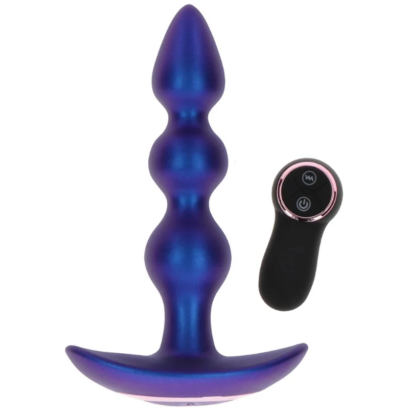 Vibračné análne guličky Buttocks Bold Beaded s ovl. 16 cm