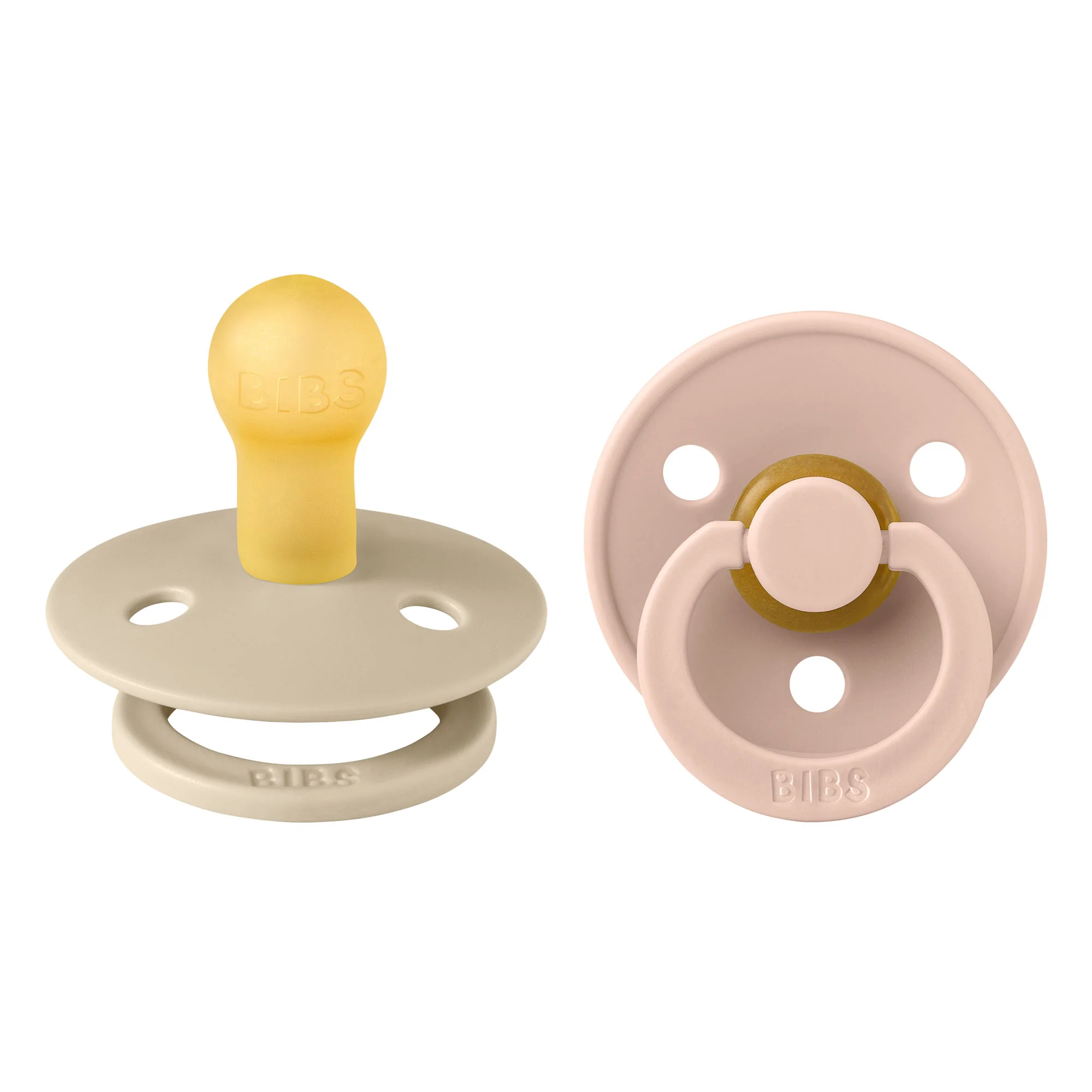BIBS Colour cumlíky z prírodného kaučuku 2ks veľkosť 1 - Vanilla / Blush