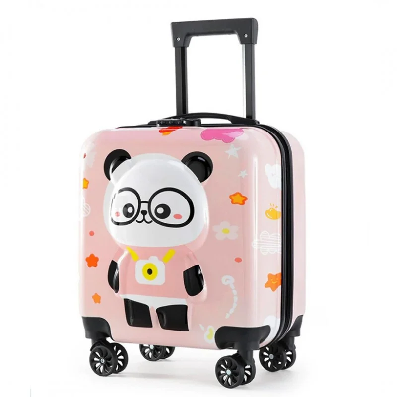 Livefy detský kufor Panda 36 × 44 cm, ružový