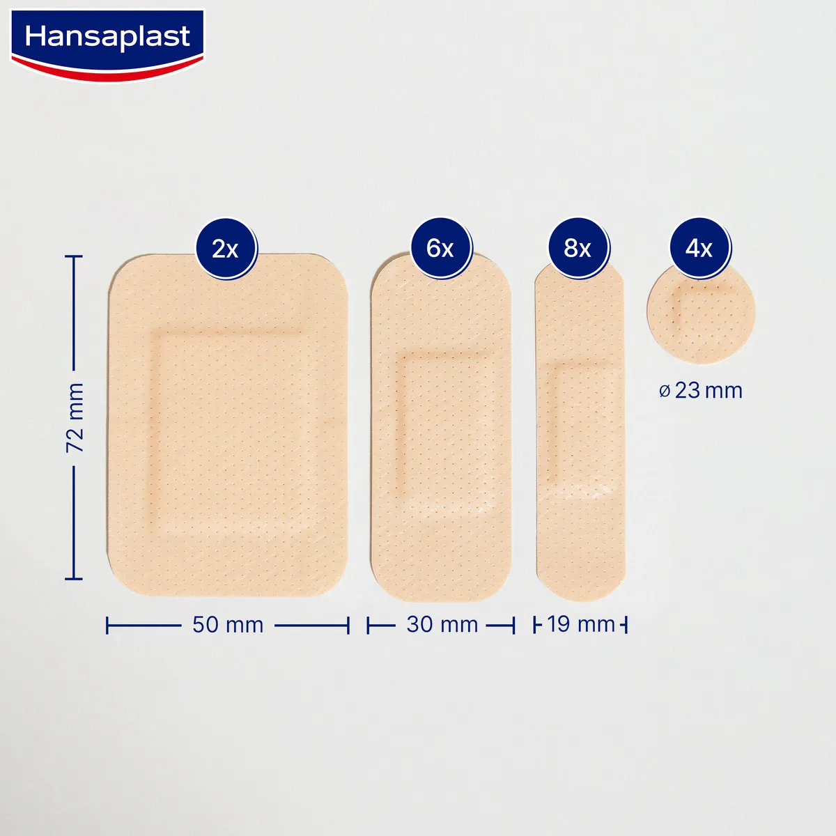 Hansaplast Universal Water resistant 1×20 ks, vodeodolná náplasť