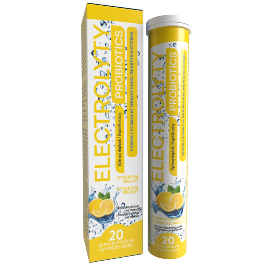 ELECTROLYTY PROBIOTICS Citrón šumivé tablety 1x20 ks