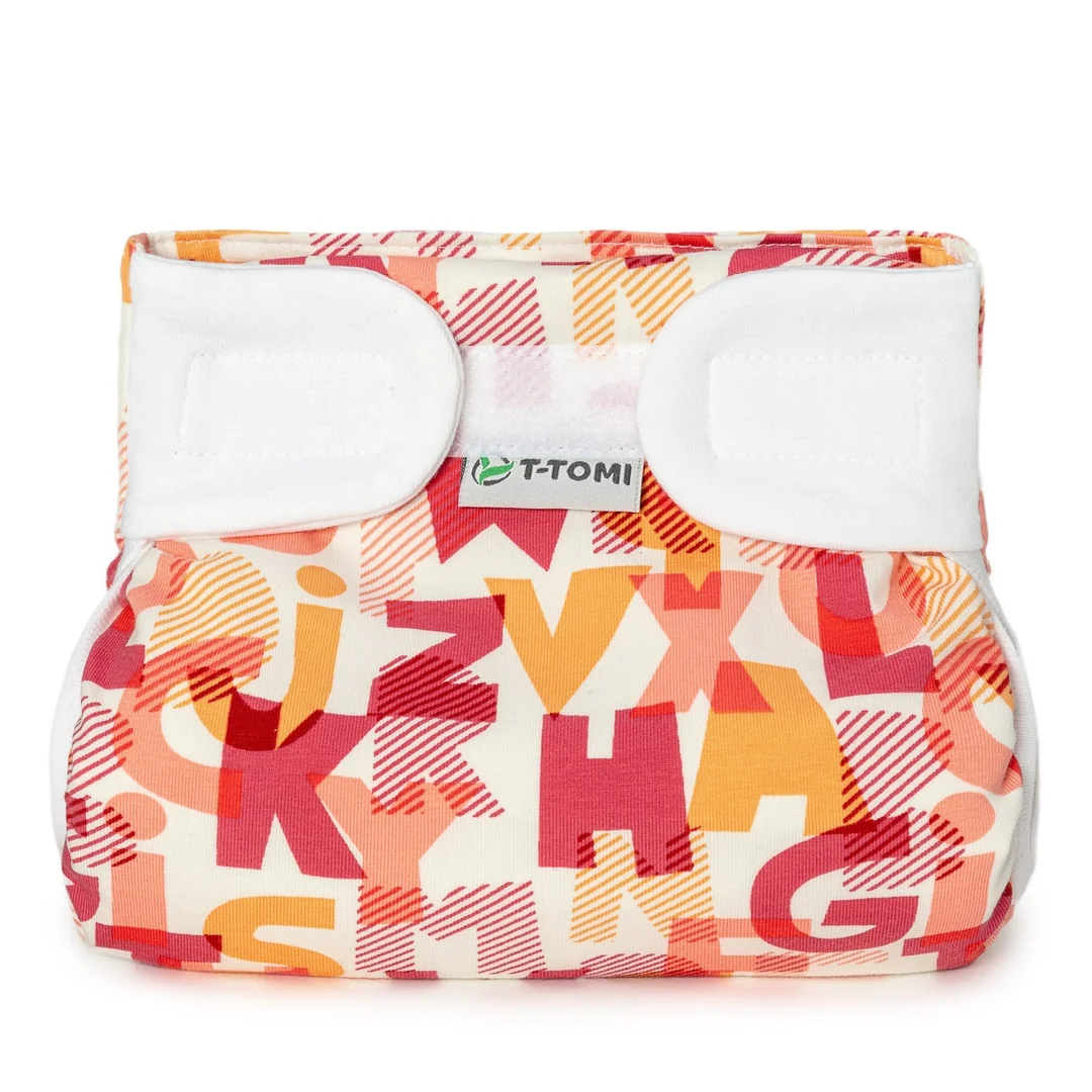 T-TOMI Ortopedické abdukčné nohavičky - suchý zips Ružová abeceda (3-6kg)