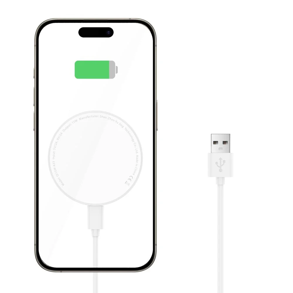 Tech-Protect A33 MagSafe bezdrôtová nabíjačka 15W, biela