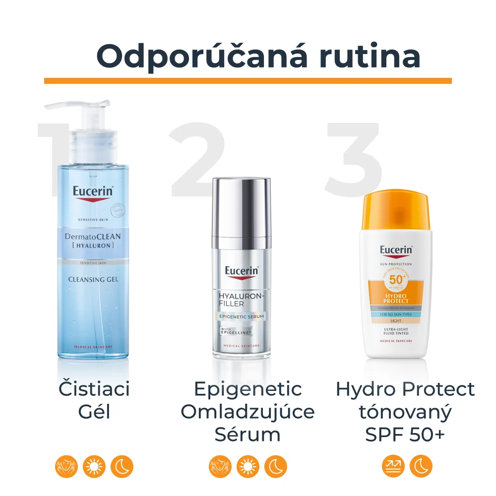 Eucerin SUN Ultra ľahký fluid na tvár HYDRO PROTECT SPF 50+, svetlý 1×50 ml, fluid