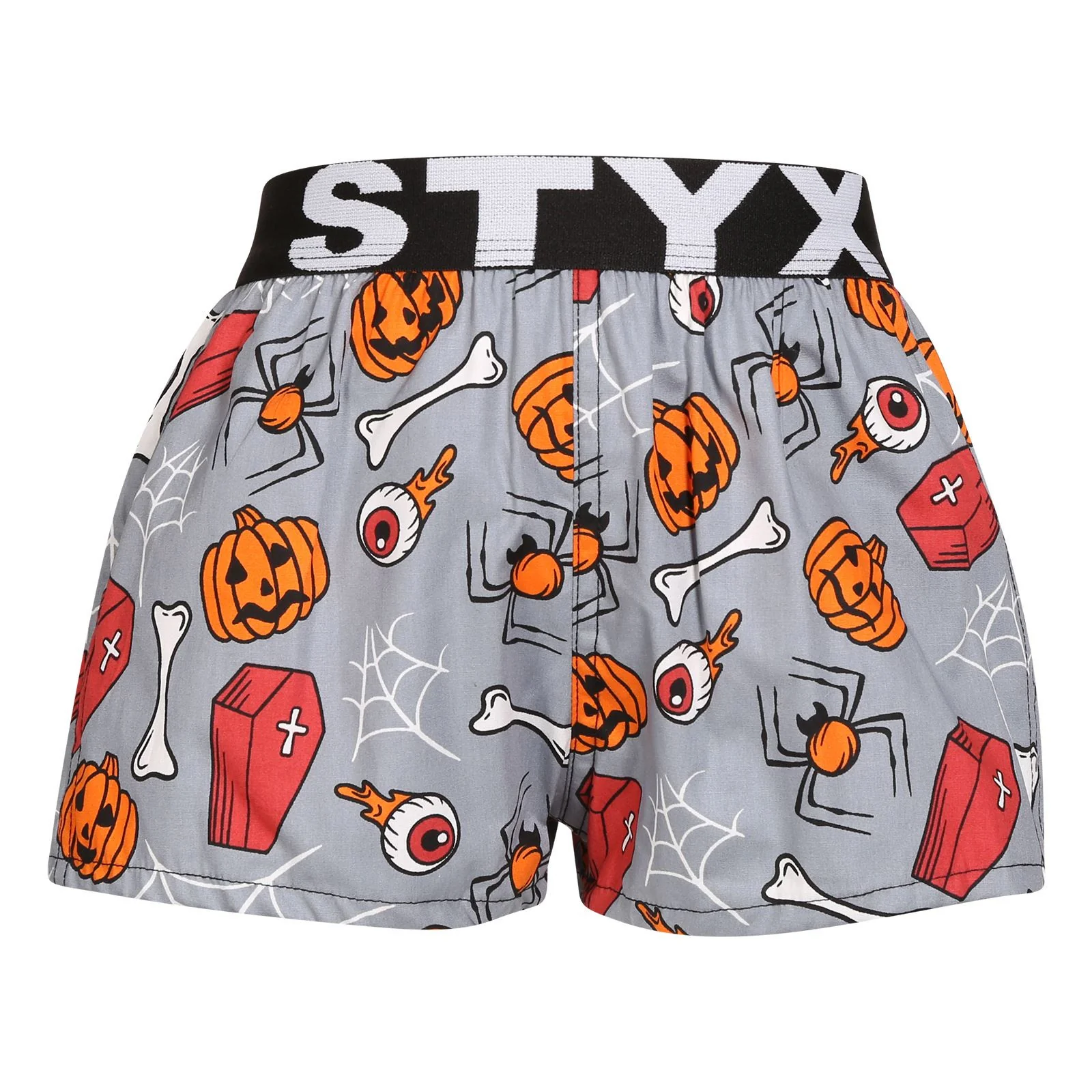 Detské trenky art športová guma Halloween rakvy (BJ1752) 4-5 rokov 