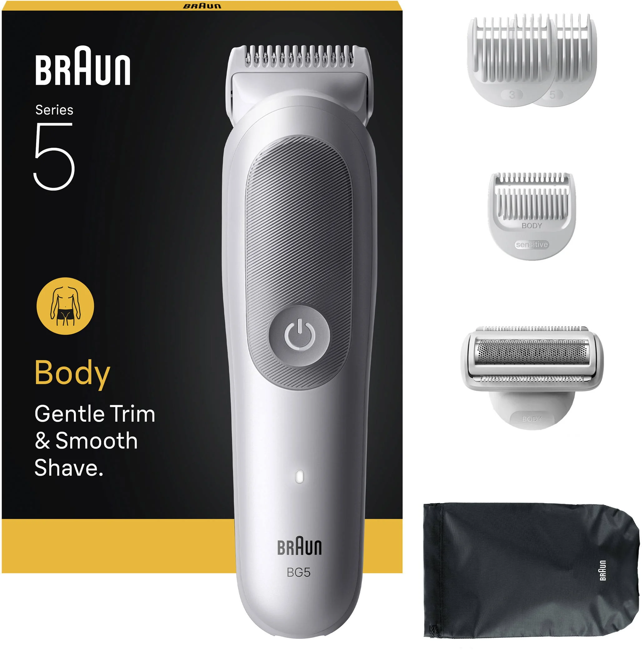 BRAUN SERIES 5 BG5550 NA TELO+6 NASTROJOV SADA 1 set