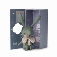 PICCA LOULOU Zajac zelený v darčekovej krabičke