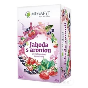 MEGAFYT Jahoda s aróniou 20×2 g (40 g), ovocný čaj porciovaný
