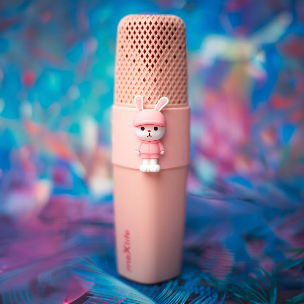 Maxlife MXBM-500 Bluetooth Karaoke mikrofón, ružový