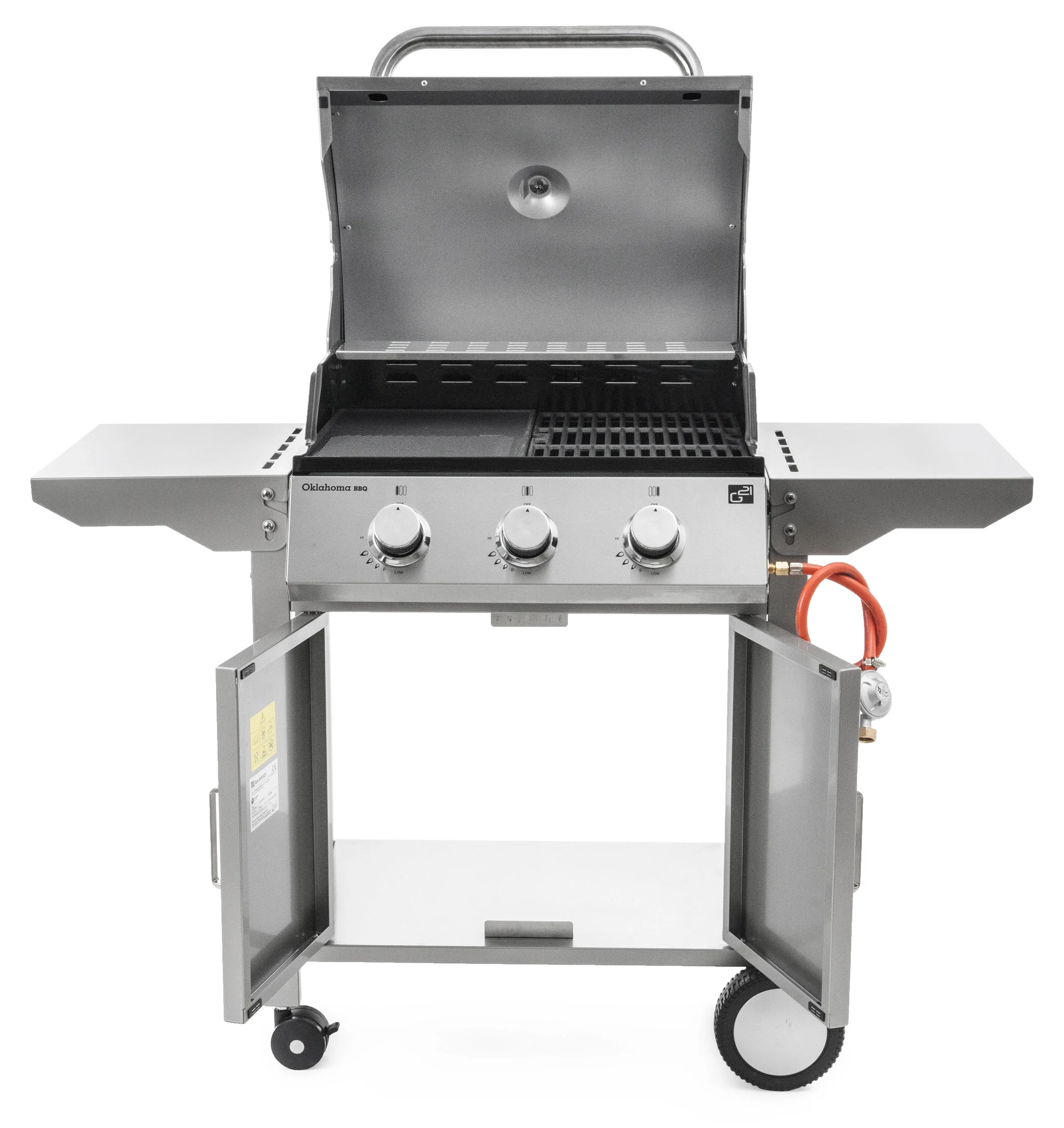 Plynový gril G21 Oklahoma BBQ Premium Line 3 horáky + zadarmo redukčný ventil GA-BBQOKL