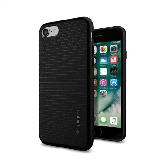 Spigen Liquid Air silikónový kryt na 7/8/SE 2020, čierny