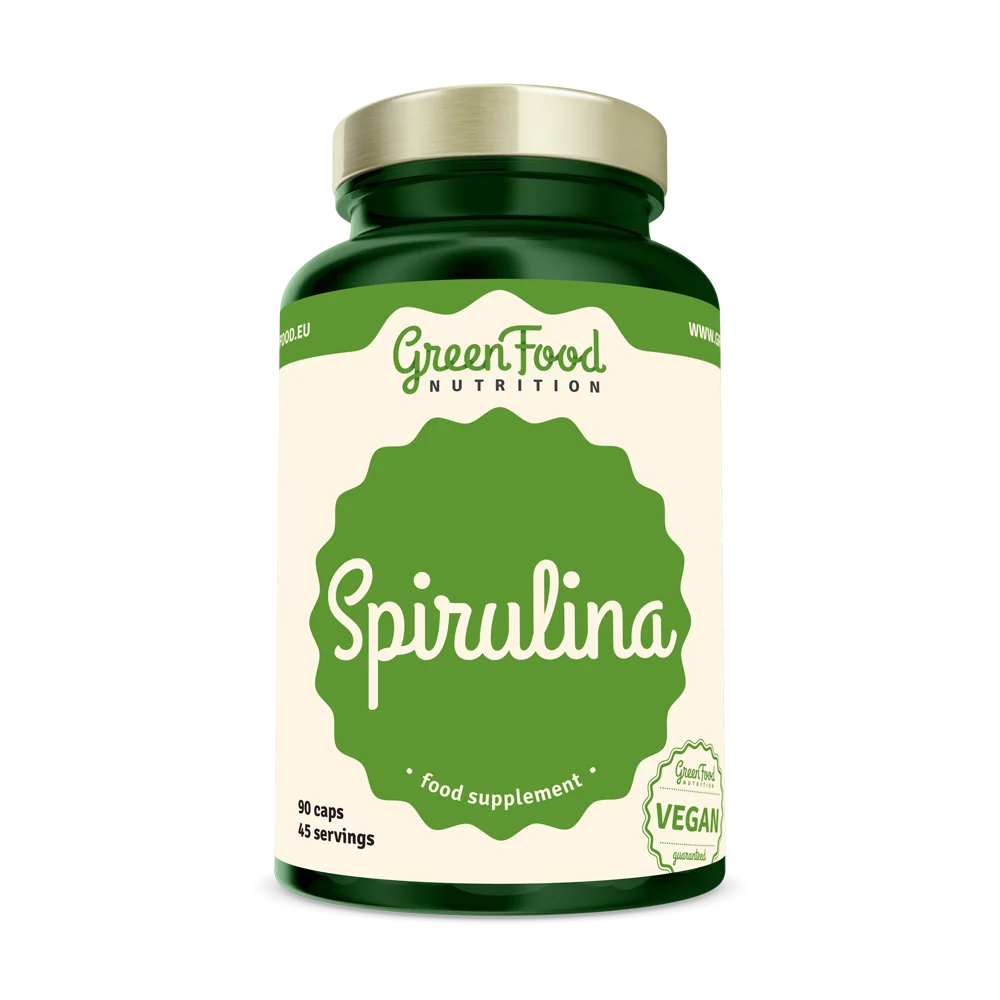 GreenFood Nutrition Spirulina 90cps 1×90 cps, výživový doplnok