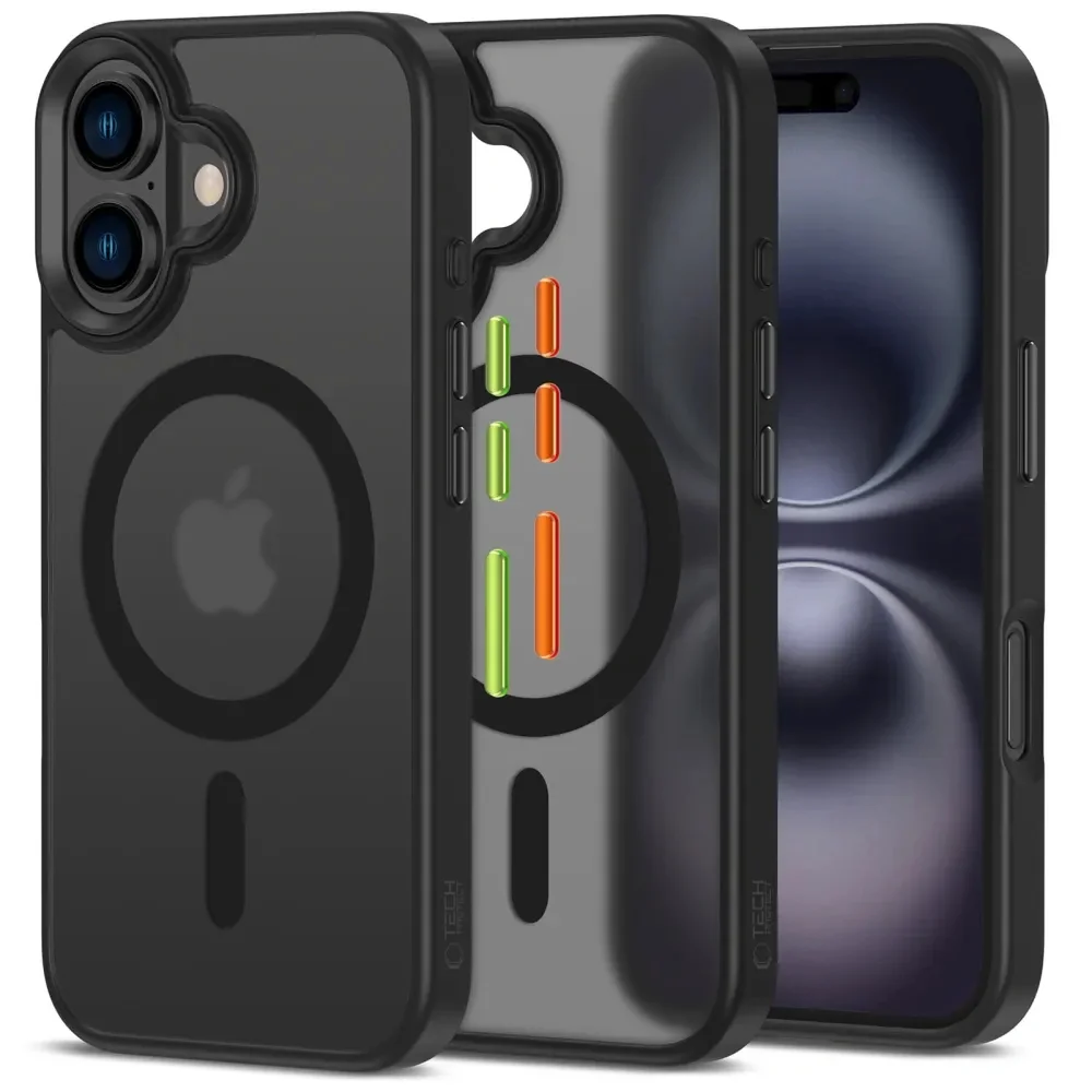 Tech-Protect Magmat XT 3-Set MagSafe kryt na iPhone 16, čierny