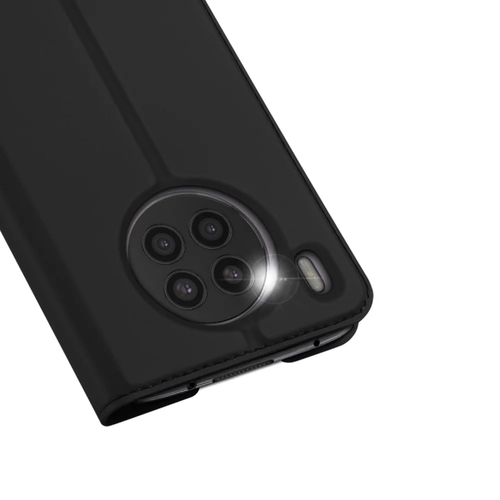 Dux Ducis Skin Pro knižkové kožené puzdro na Honor 50 Lite, čierne