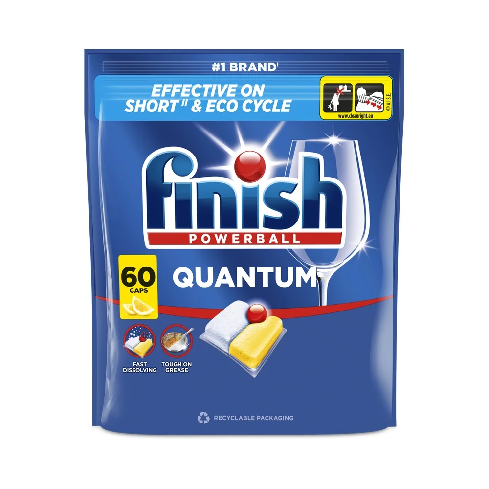 Finish Quantum kapsle do umývačky riadu - Lemon 60 ks