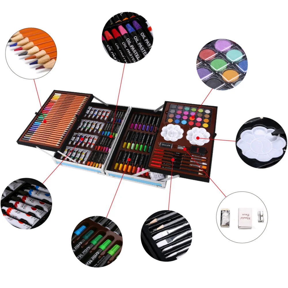 MG Art Suitcase Pets sada pre maľovanie v kufríku pre deti 145ks, ružová vá
