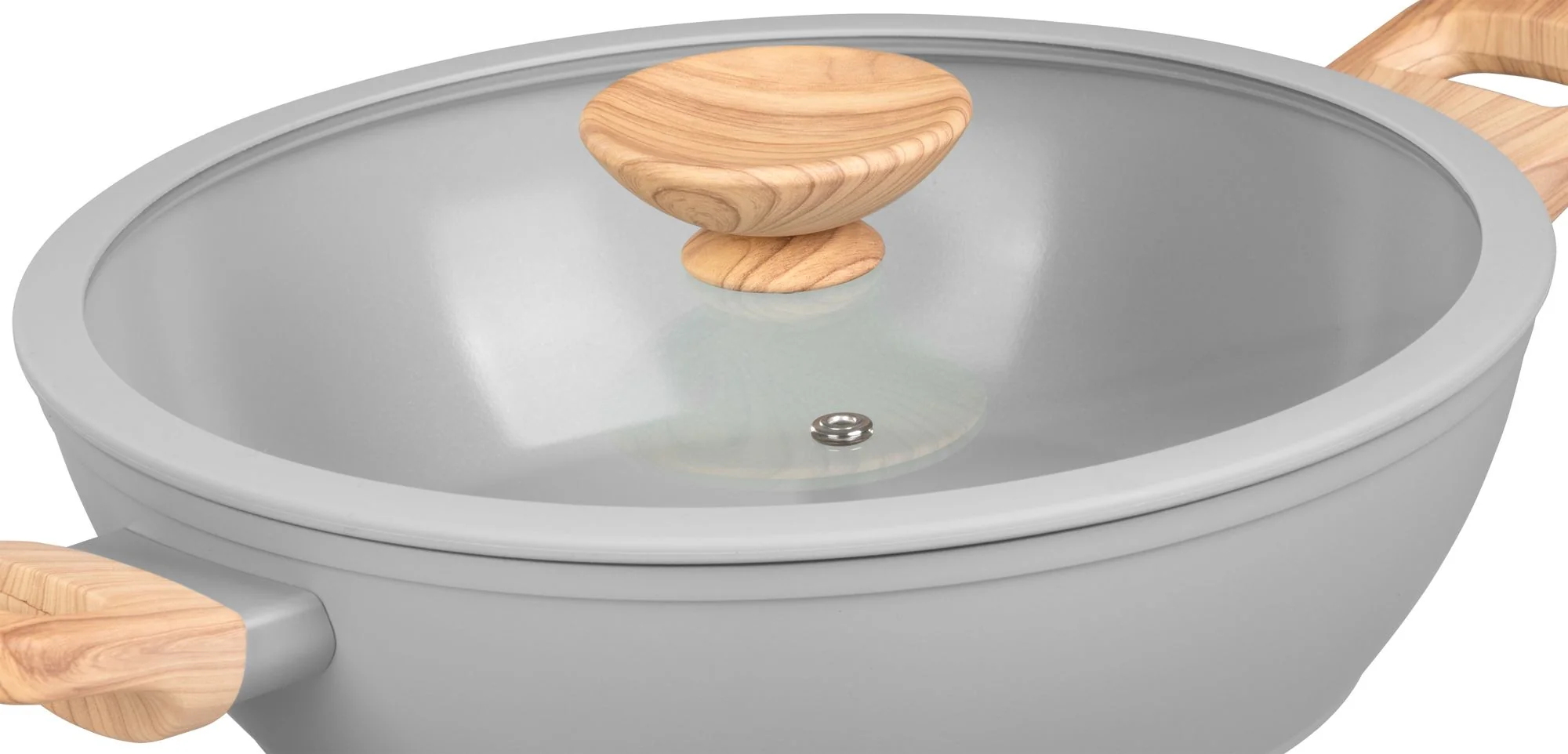 MagicHome plytký hrniec Harmony, 1 ks So sklenenou pokrievkou, 26 cm, 2,8 l
