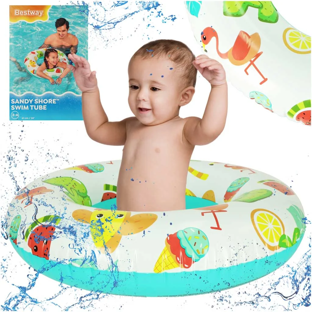 Nafukovací plavecký kruh BESTWAY 36014 plameniak 61 cm 