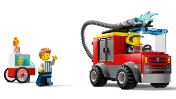 LEGO® City 60375 Hasičská stanica a hasičské auto 1×1 ks, lego stavebnica