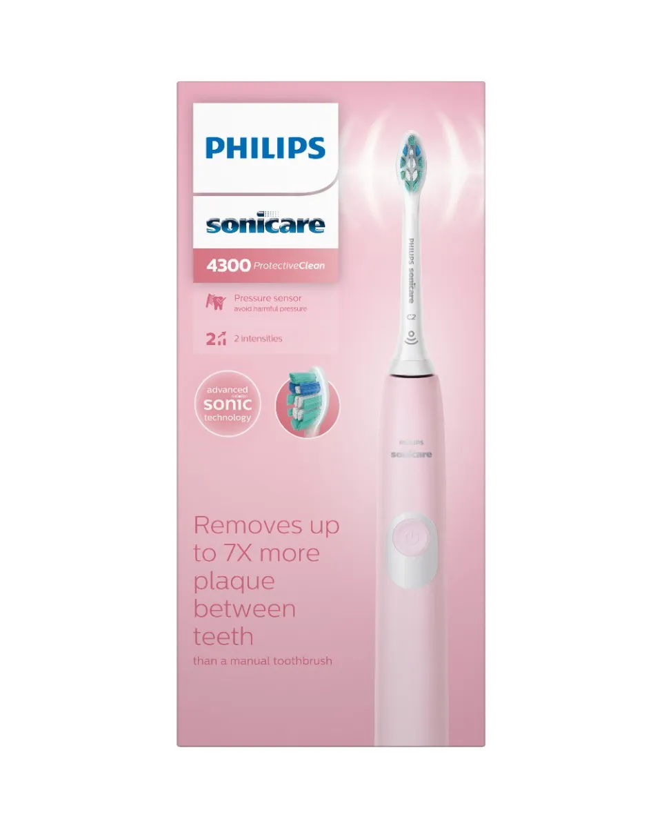 Philips Sonicare 4300 HX6806/04 ružová 1×1 ks, elektrická zubná kefka