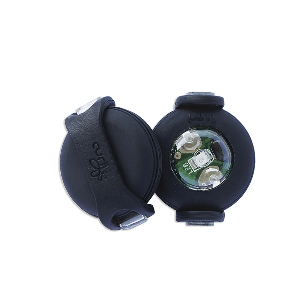 CURLI Luumi LED bezpečnostné svetielko na obojok BLACK 1×1 ks