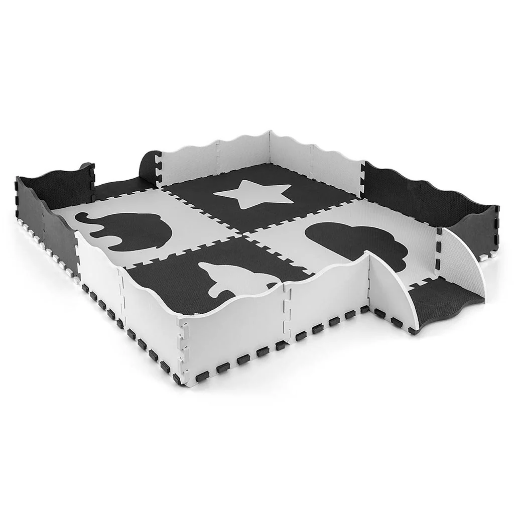 Penové puzzle podložka ohrádka Milly Mally Jolly 2x2 Grey ,