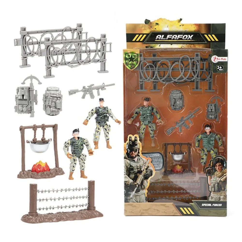 Bojová súprava vojačikovia, oheň ALFAFOX-Toi Toys
