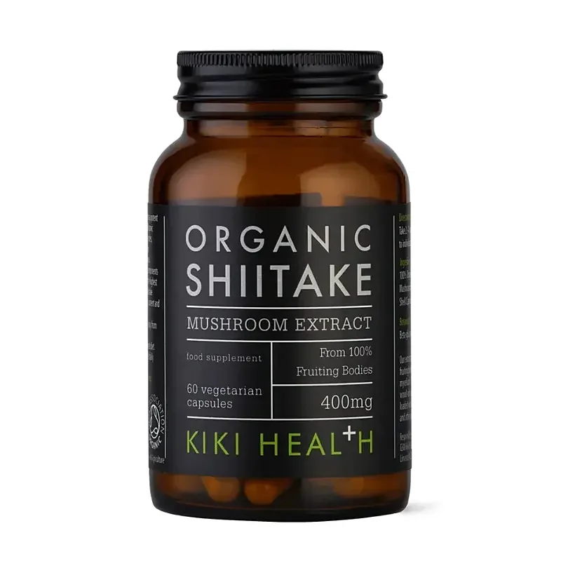 KIKI Health Extrakt zo Shiitake 400 mg - BIO, 60 kapsúl