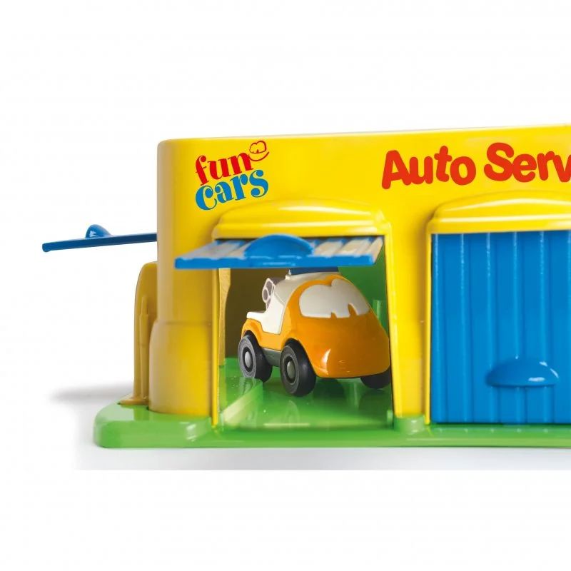 DANTOY fun Cars autoservis s 3 autíčkami 4ks 12m+