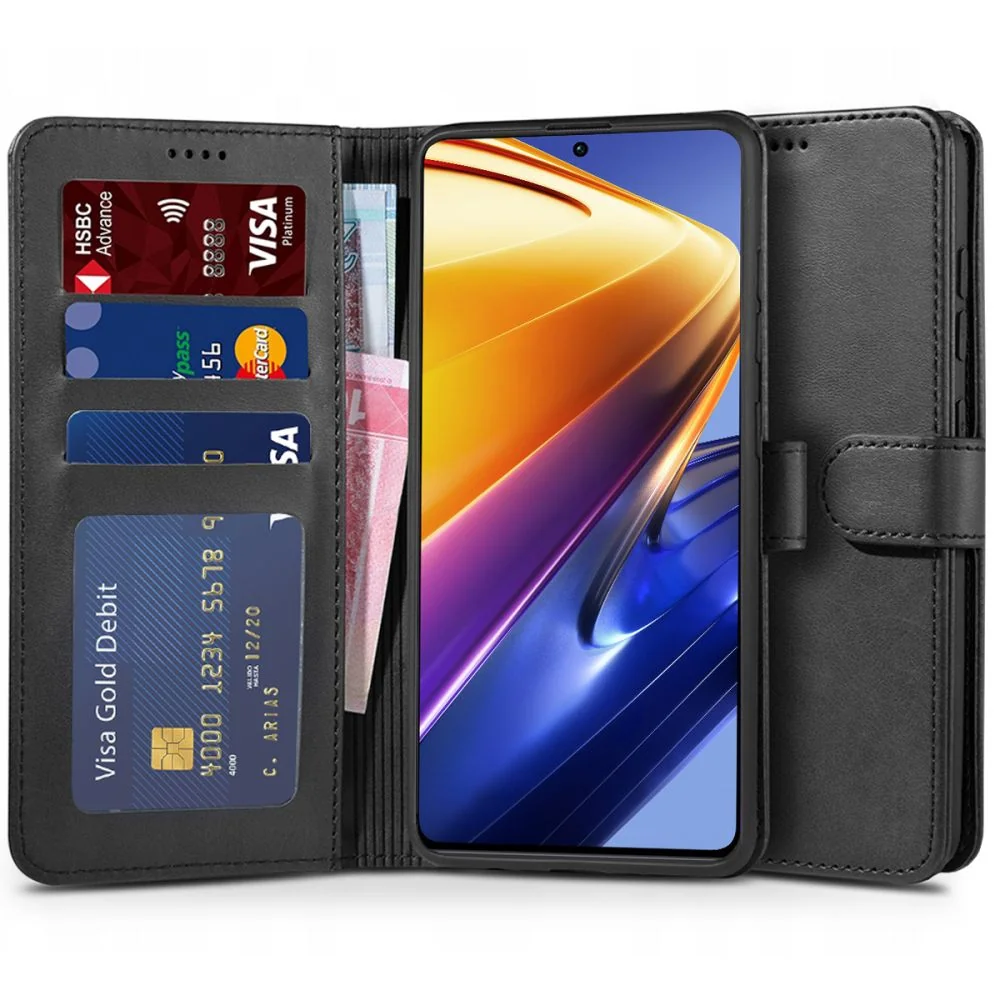 Tech-Protect Wallet knižkové puzdro na Xiaomi Poco F4 5G čierne