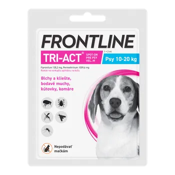 FRONTLINE TRI-ACT Spot-on  1x2,0, roztok pre psy, M (10-20 kg) 