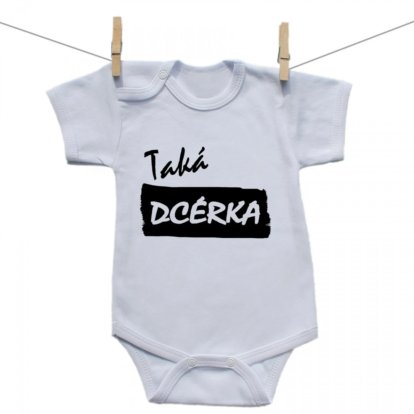 Boodyy Body s krátkym rukávom Taká dcérka Veľkosť: 68