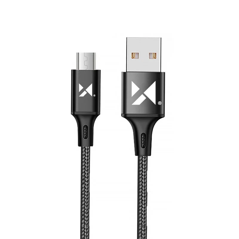 MG kábel USB / micro USB 2.4A 1m, čierny