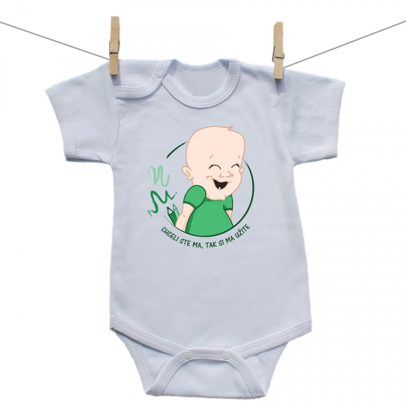 Boodyy Body s krátkym rukávom Chceli ste ma tak si ma užite Chlapec Veľkosť: 98