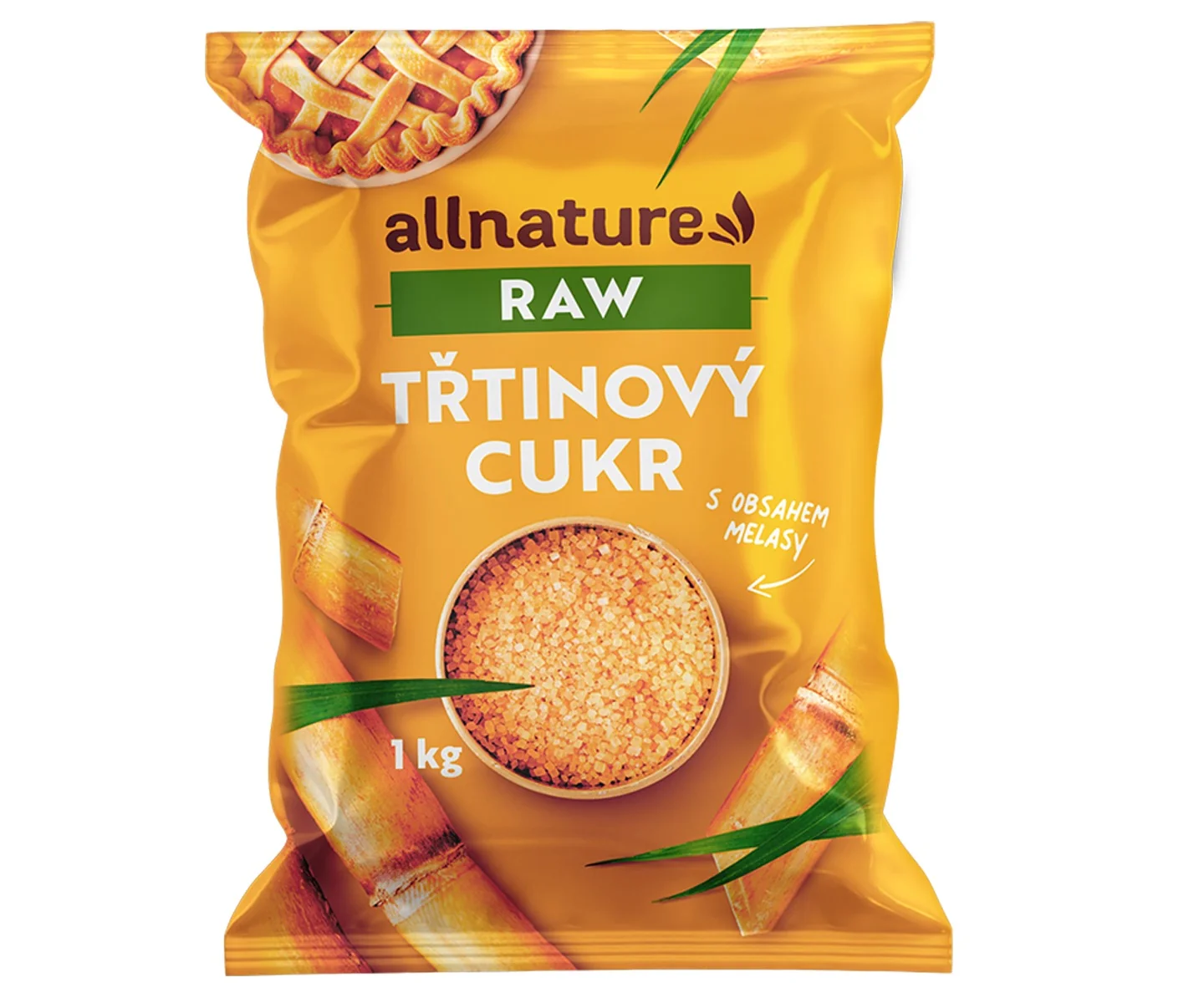 Allnature Cukor Trstinovy Nerafinovany Raw 1000g 1×1000 g, trstinový cukor