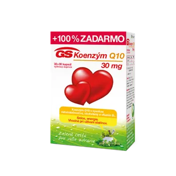 GS Koenzým Q10 30 mg NOVÝ 2×30 cps