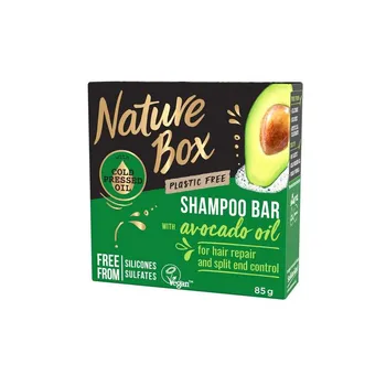 Nature Box tuhý šampón Avokádo 1×85 g, šampón