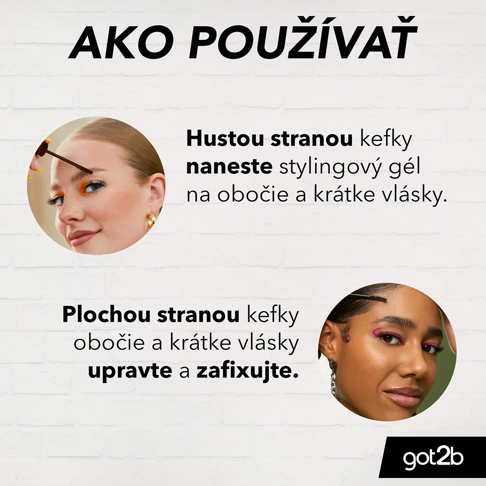GOT2B GEL STYL.GLUED 4 B&E HNEDY 16ML 1×16 ml, gél na obočie